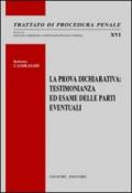 La prova dichiarativa. Testimonianza ed esame delle parti eventuali