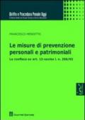 Le misure di prevenzione personali e patrimoniali