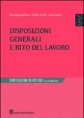 Disposizioni generali e rito del lavoro