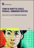 Temi di diritto civile, penale, amministrativo. Prova scritta concorso magistrato ordinario