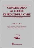 Commentario al codice di procedura civile. Artt. 75-162