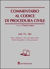 Commentario al codice di procedura civile. Artt. 75-162