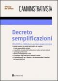 Decreto semplificazioni