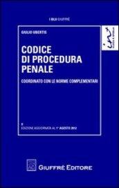 Codice di procedura penale. Coordinato con le norme complementari