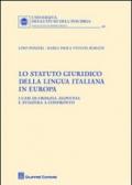 Lo Statuto giuridico della lingua italiana in Europa. I casi di Croazia, Slovenia e Svizzera a confronto