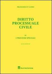 Diritto processuale civile. 4.I processi speciali