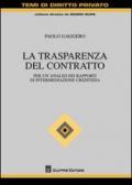 La trasparenza del contratto. Per un'analisi dei rapporti di intermediazione creditizia