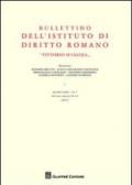 Bullettino dell'Istituto di diritto romano «Vittorio Scialoja». 1.