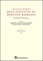 Bullettino dell'Istituto di diritto romano «Vittorio Scialoja». 1.