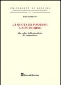 La quota di possesso a non domino