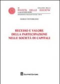 Recesso e valore della partecipazione nelle società di capitali