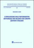 L'evoluzione dell'informativa settoriale nei bilanci dei gruppi quotati italiani