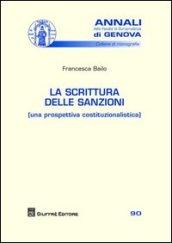 La scrittura delle sanzioni (una prospettiva costituzionalistica)