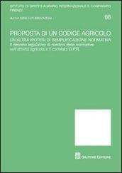 Proposta di un codice agricolo