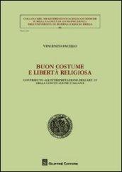 Buon costume e libertà religiosa. Contributo all'interpretazione dell'art. 19 della Costituzione italiana