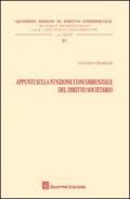 Appunti sulla funzione concorrenziale del diritto societario