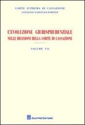 L'evoluzione giurisprudenziale nelle decisioni della Corte di Cassazione. 7.Anno 2013