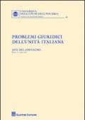 Problemi giuridici dell'unità italiana