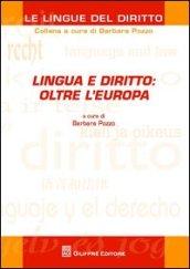 Lingua e diritto: oltre l'Europa