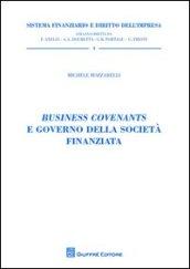 Business covenants e governo della società finanziata