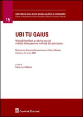 Ubi tu gaius. Modelli familiari, pratiche sociali e diritti delle persone nell'età del principato