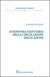 Autonomia statutaria nella circolazione delle azioni