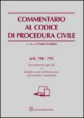 Commentario al codice di procedura civile. Impugnazioni, controversie in materia di lavoro. Artt. 706-795