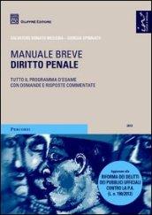 Diritto penale. Manuale breve