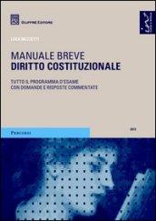 Diritto costituzionale. Manuale breve