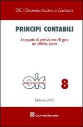 Principi contabili. Le quote di emissione di gas ad effetto serra