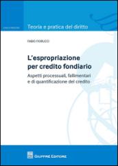 L'espropriazione per credito fondiario. Aspetti processuali, fallimentari e di quantificazione del credito