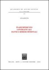 Inadempimento contrattuale danni e rimedi opzionali