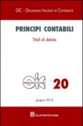 Principi contabili. 20: Titoli di debito