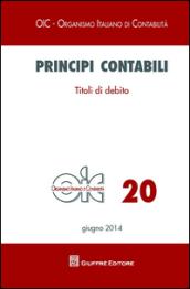 Principi contabili. 20: Titoli di debito