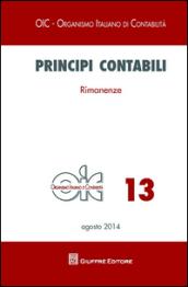 Principi contabili. 13: Rimanenze