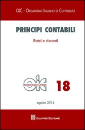 Principi contabili. 18: Ratei e riscontri