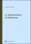 Le dichiarazioni di fallimento