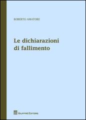 Le dichiarazioni di fallimento