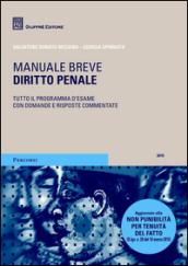 Diritto penale. Manuale breve