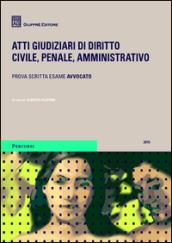 Atti giudiziari di diritto civile, penale, amministrativo 2015