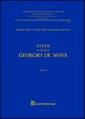 Studi in onore di Giorgio De Nova