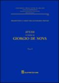 Studi in onore di Giorgio De Nova