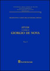 Studi in onore di Giorgio De Nova