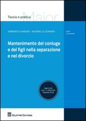 Mantenimento del coniuge e dei figli nella separazione e nel divorzio