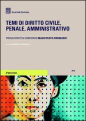 Temi di diritto civile, penale, amministrativo