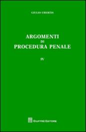 Argomenti di procedura penale: 4