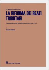 La riforma dei reati tributari