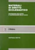 Materiali di diritto ecclesiastico. Matrimonio religioso e giurisdizione dello Stato