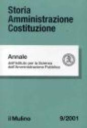 Storia amministrazione Costituzione. Annali. 9.