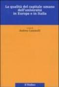 La qualità del capitale umano dell'università in Europa e in Italia